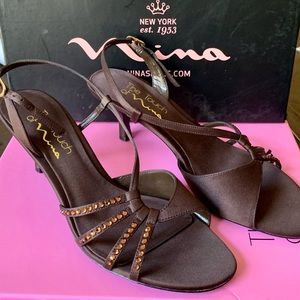Nina Heels/shoes Geena chocolate